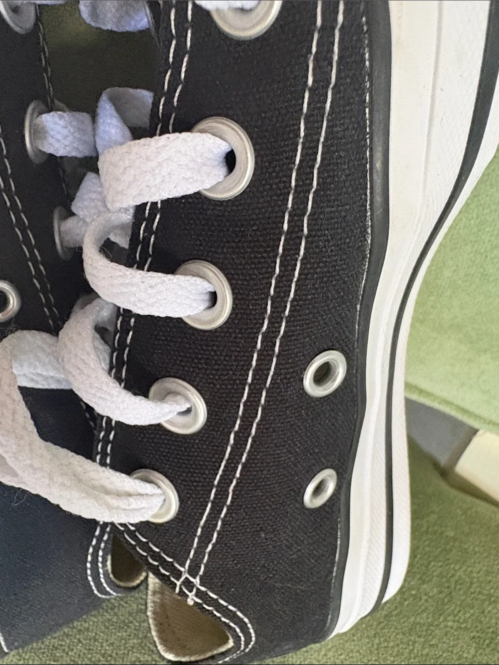 Converse Low Top Sneakers - Black & White. Size 5.5